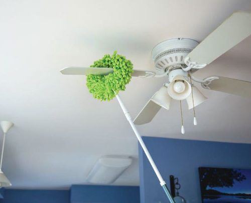 Wiping Down Ceiling Fans & Light Fixtures